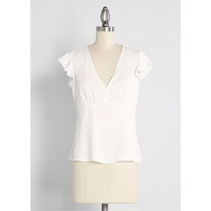 NWT ModCloth Just What I Needed Flutter Sleeve Top Size 3X